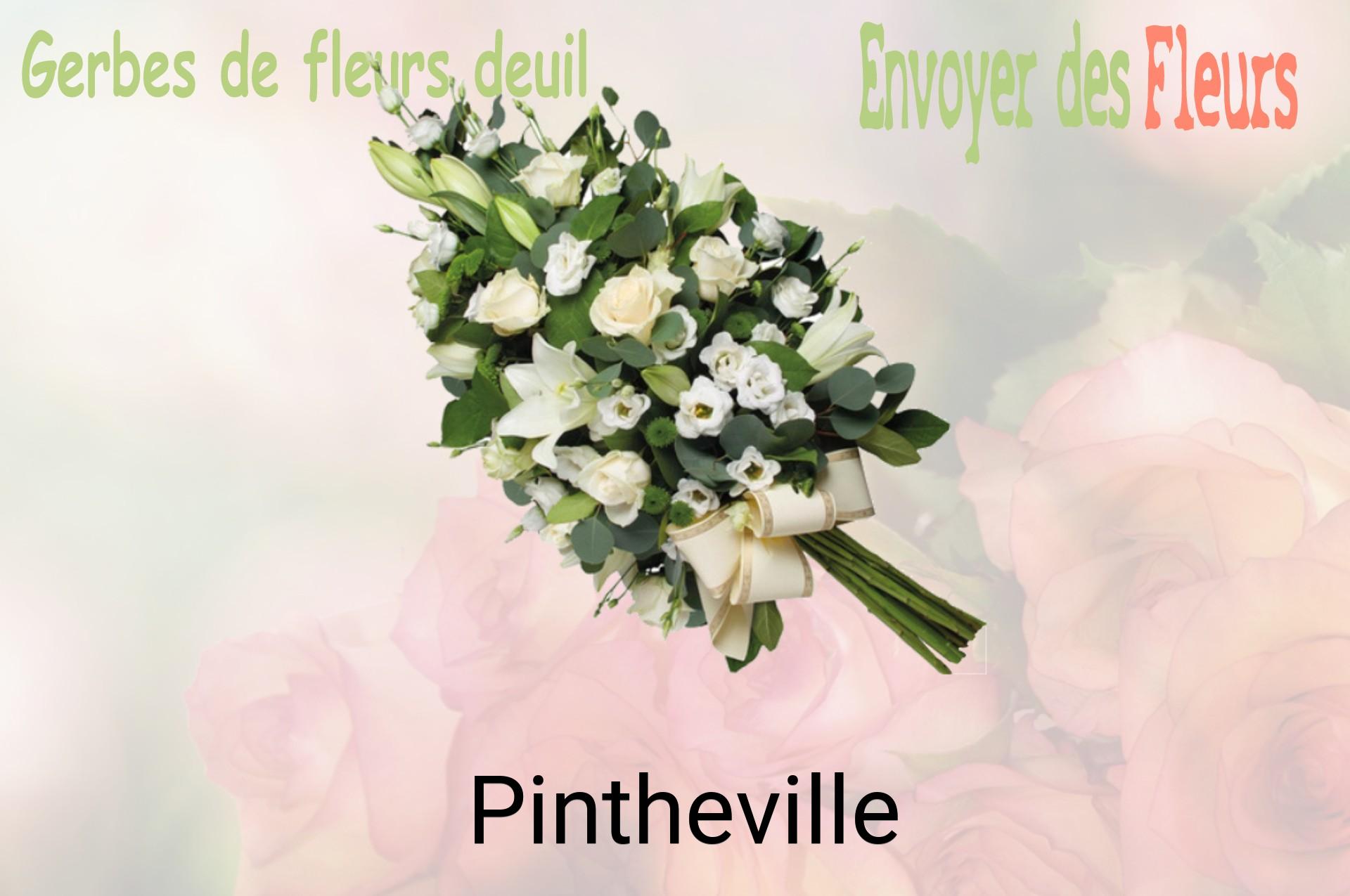 Gerbe de fleurs de deuil livrée à Pintheville
